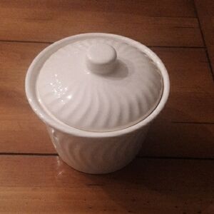 White Ceramic Lidded Dish